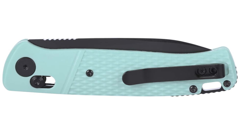 CRKT Counterpart Folding Knife, 3.38in, D2 Tool Steel Blade, Drop Point Blade, Aqua G10 Handle, K430BKP