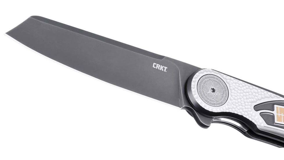 CRKT Fortuitous Folding Knife, 3.51in, MangaCut, Drop Point Blade, Black G10 Handle, 4014