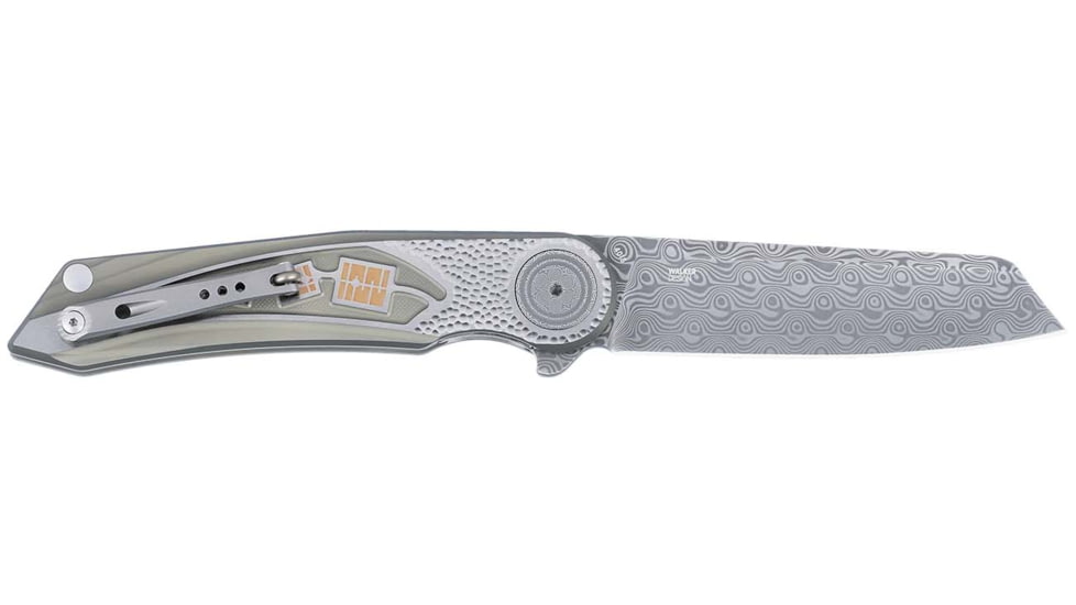 CRKT Fortuitous Folding Knife, 3.51in, 8Cr13MoV Stainless Steel Blade, Drop Point Blade, Green G10 Handle, 4015