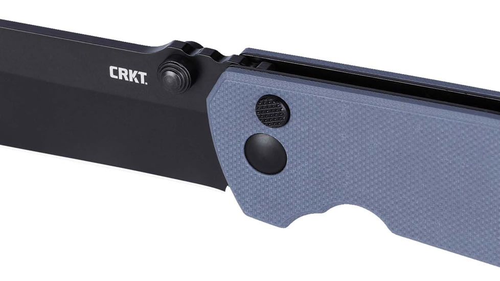 CRKT Squid XM Folding Knife, 2.95in, 8Cr13MoV Stainless Steel Blade, Drop Point Blade, Gray G10 Handle, 2495G