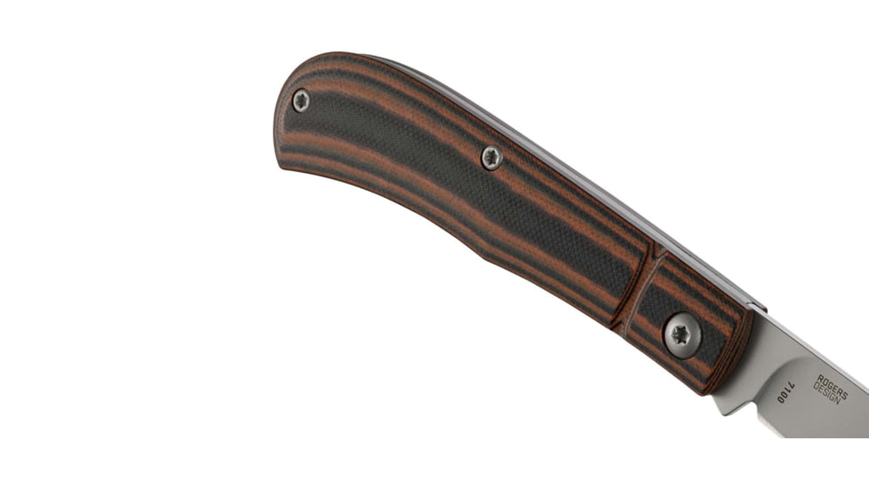 CRKT Venandi Folding Knife, 3.14in, 8CR13MoV, Drop Point Blade, Brown G10 Handle, 7100