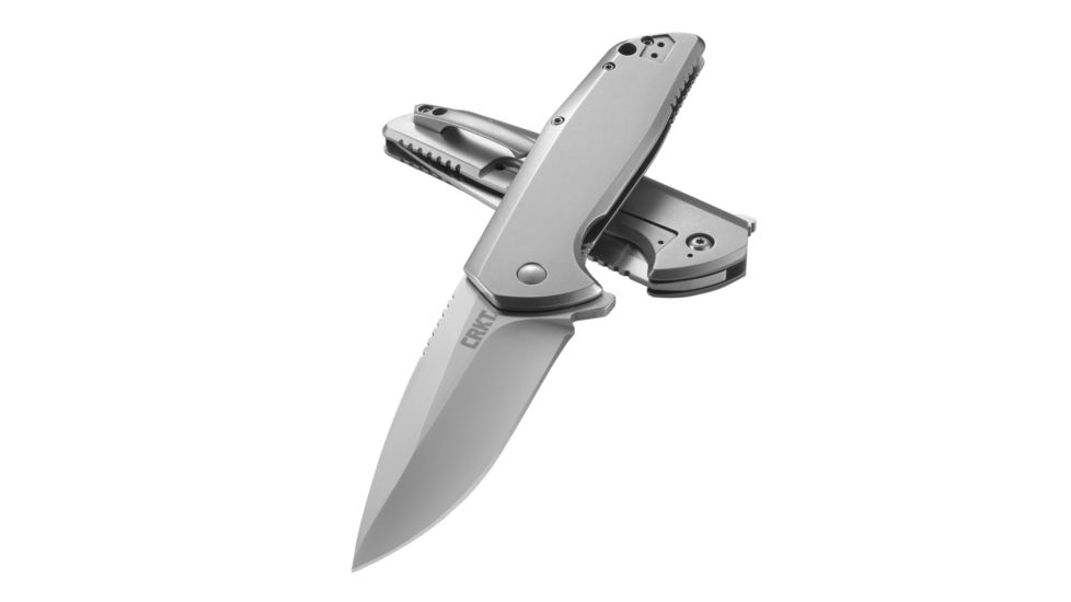 CRKT G.S.D Get.S..T.Done Knive, Aus 8 3.32in Satin Blade, 420J2 Stainless Steel Handle, 3700-0