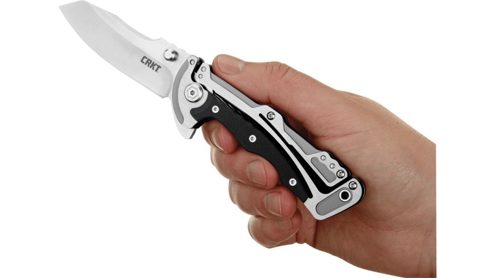 CRKT Graphite Non-serrated Folding Knife, 5190