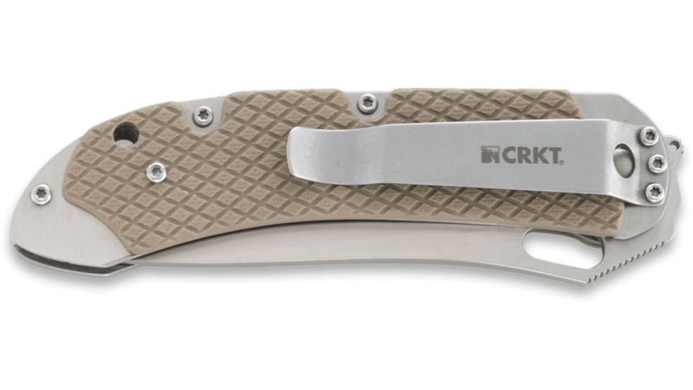 CRKT Jernigan V.A.S.P. - 3.71in. Veff Flat Top Serrated Blade, IKBS, G10 Handles 7481
