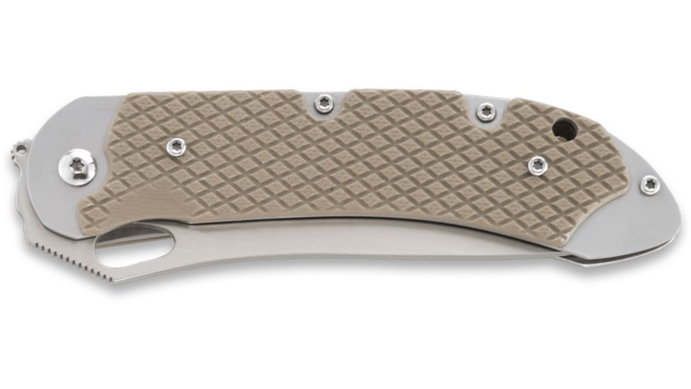 CRKT Jernigan V.A.S.P. - 3.71in. Veff Flat Top Serrated Blade, IKBS, G10 Handles 7481