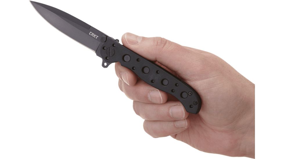 CRKT M16-01 Carson Spear Point Nylon Handle Folding Knife, EDP Black Blade M16-01KZ