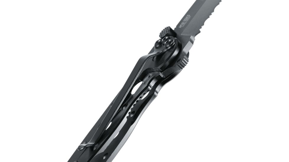CRKT M1610-SS Carson EDC Stainless Steel Tanto Folder Knife, Triple Point, Black EDP Blade M16-10KS