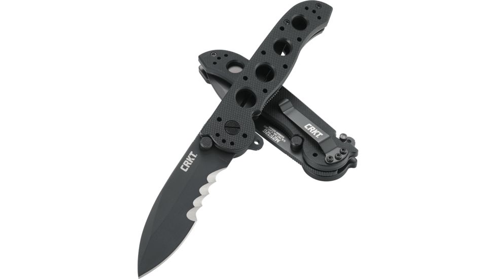 CRKT M21 EDC G10 Handle Folding Knife, Veff Combo Edge M21-12G