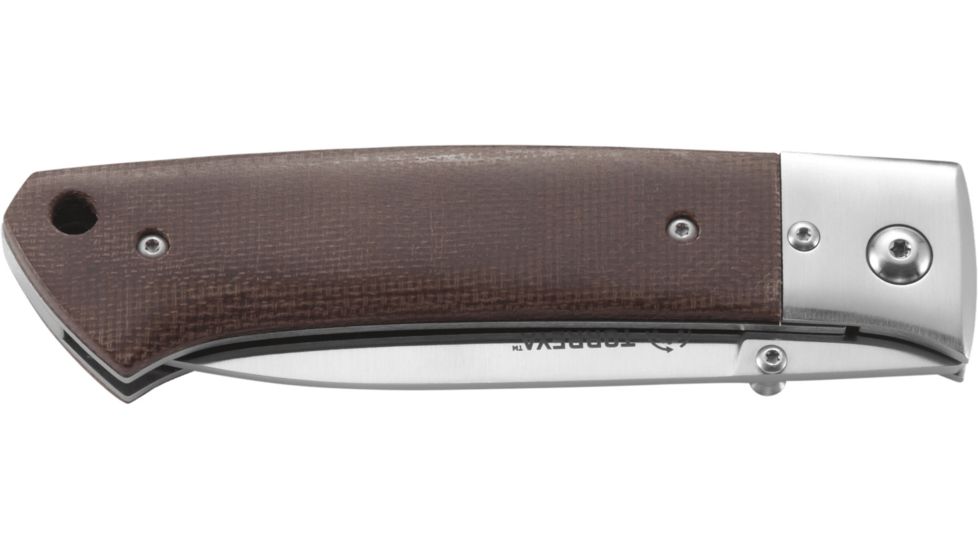 CRKT Torreya by Steve Jernigan Folding Knife,3.6in Satin Drop Point Blade,Brown Resin Infused Fiber Handle 2879