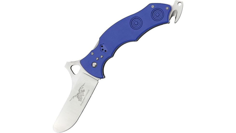 Crmipt Magnum Folding Knife, 3.75in, Blunt Tip Blade, Blue G10 Handle CSSD02