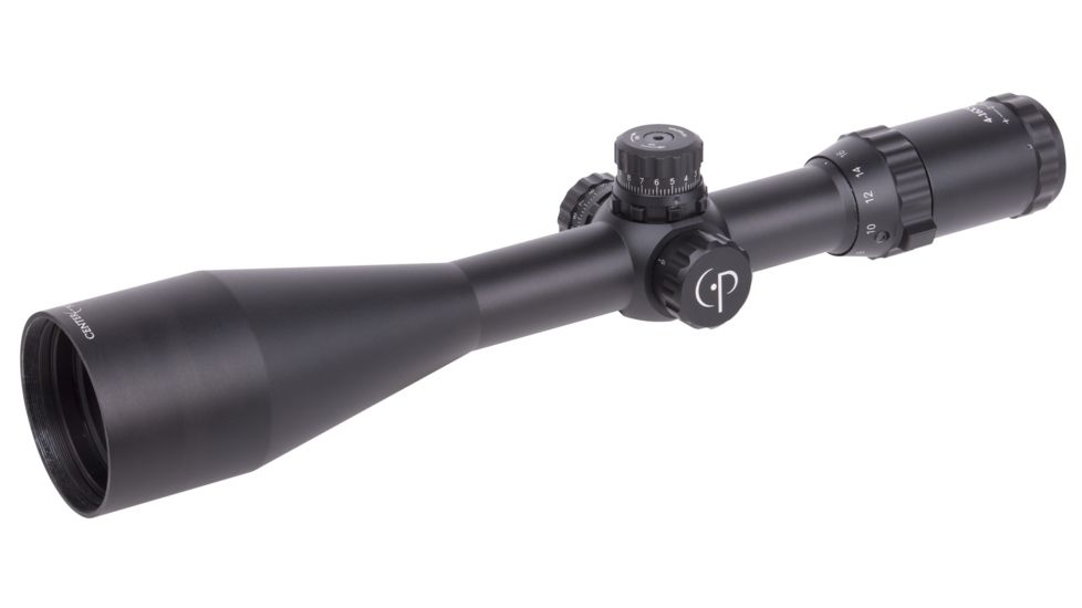 CenterPoint 4-16X56mm Rifle Scope, Mil Dot Reticle, 30mm Tube, Black, LR416S1