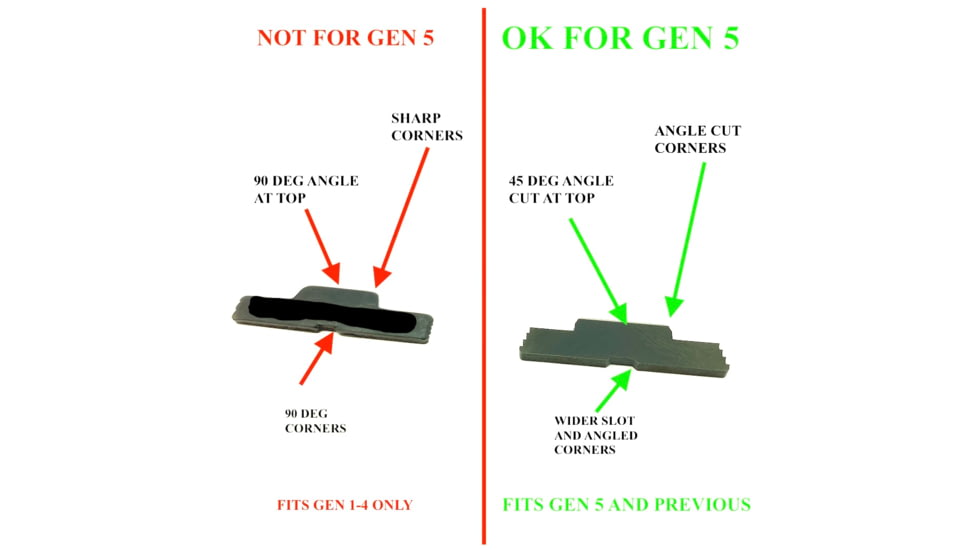 Cross Armory Extended Slide Lock for Glock Generation 1-3, Black, crGSLbk