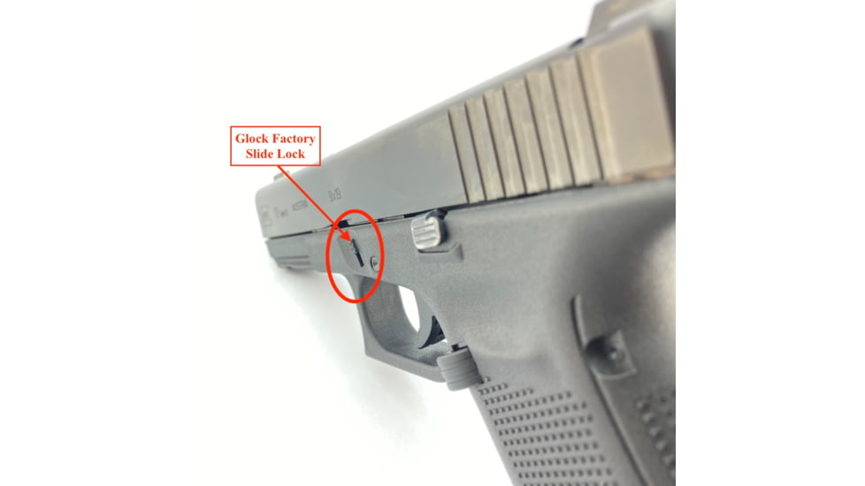Cross Armory Glock Extended Slide Lock Gen 1-5 &amp; P80, Blue, CRG5SLBL