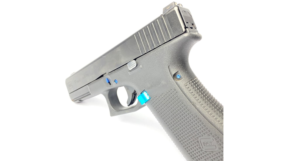 Cross Armory Extended Slide Lock for Glock, Gen 1-5/P80, Blue, Small, CRG5SLBL
