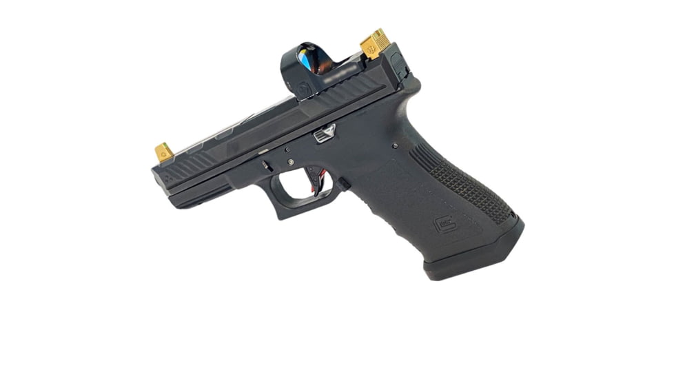 Cross Armory Glow-In-The-Dark Pistol Sights, Gold, Tall, crGSt-gd
