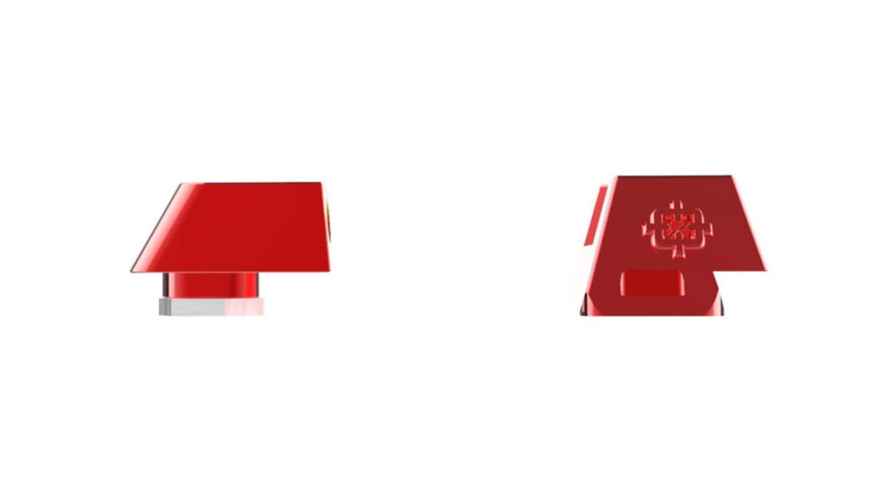 Cross Armory Glow-In-The-Dark Pistol Sights, Red, Standard, crGSs-rd