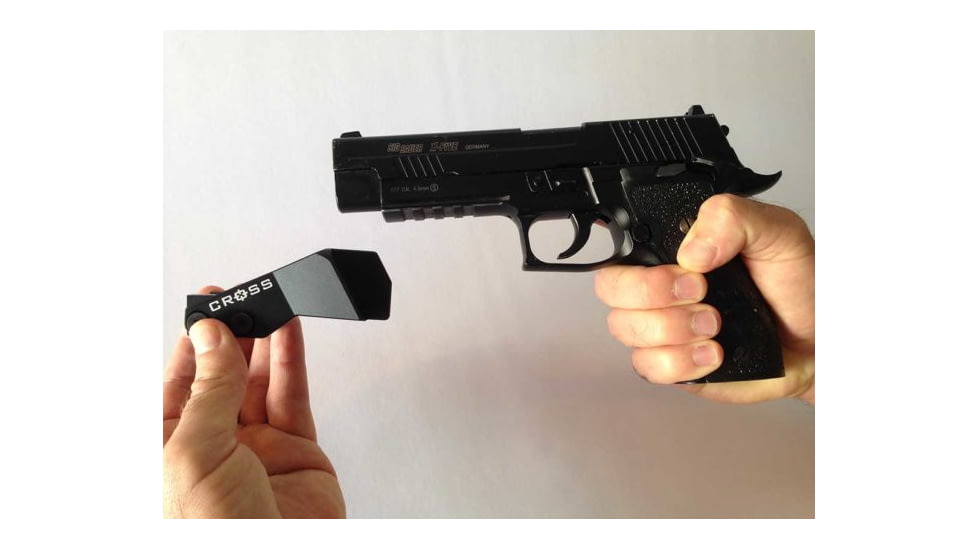 Cross Armory Thumb Grip, Pistol Thumb Rest 3.5X1.75X1.75, Aluminum, crTG