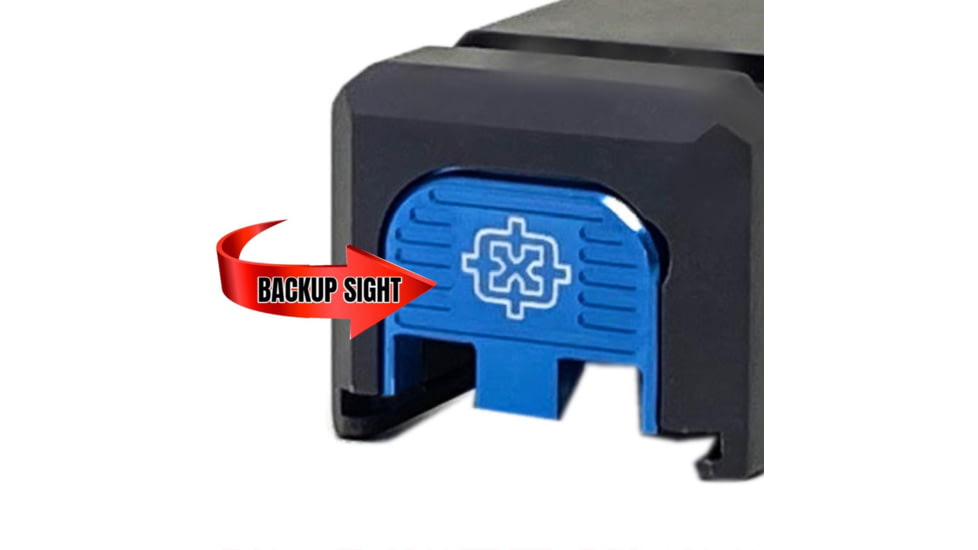 Cross Armory Universal Back Plate, Glock Gen 1-5 P80, Blue, crG5BPbl
