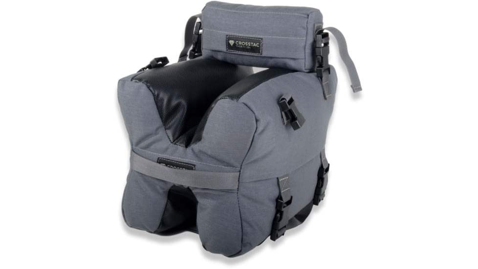 Crosstac X-Bag Shooting Bag with Pistol Rest, 1000D, Wolf Grey, 110075-GRY