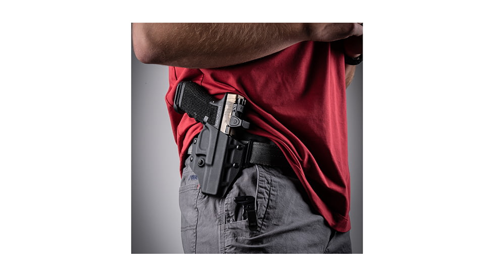 Crucial Concealment Covert OWB Kydex Holster, Taurus G3, Right Hand, Black, 1229