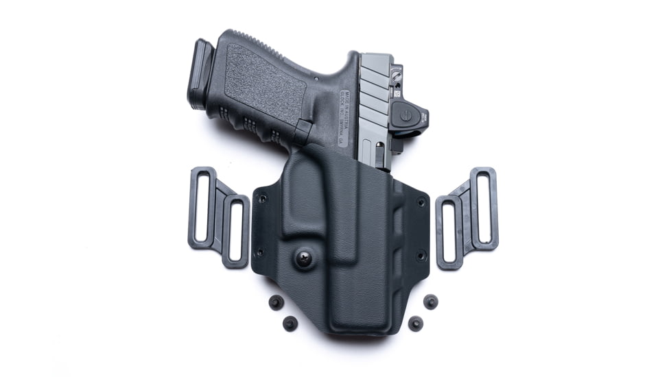 Crucial Concealment Covert OWB Kydex Holster, Taurus G3, Right Hand, Black, 1229