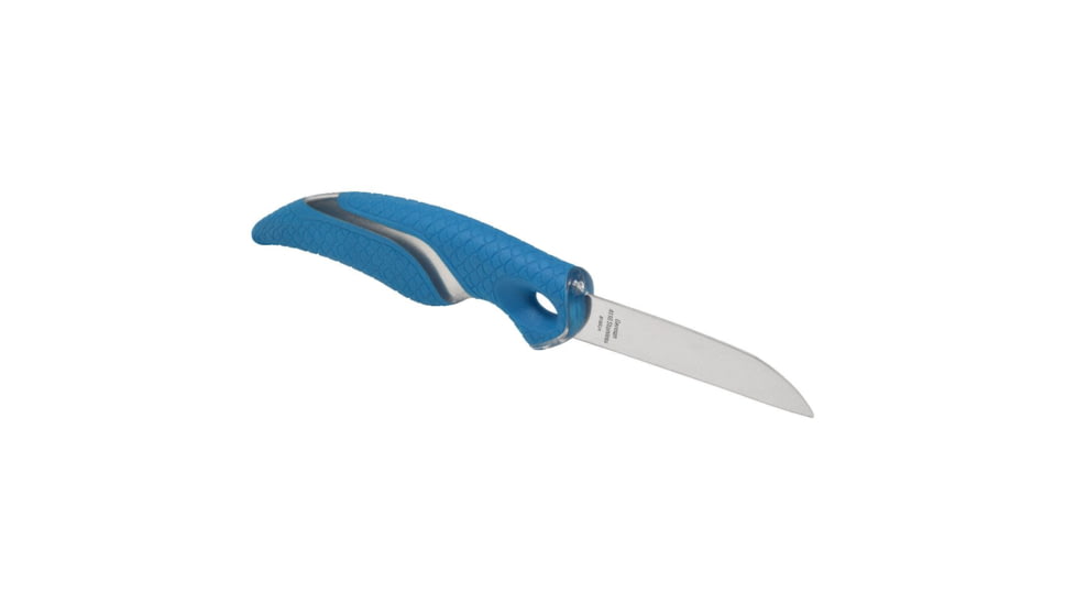 Cuda 2.5in Titanium Bonded Bait Knive, Titanium Bonded Blade, Non-Slip Cuda Scale Pattern Grips, 18834