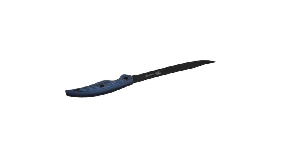 Cuda Knives Cuda 9 in Professional Ser Knife Fixed Blade Knife, 9in, Blue/Black Micarta Handle, 18129
