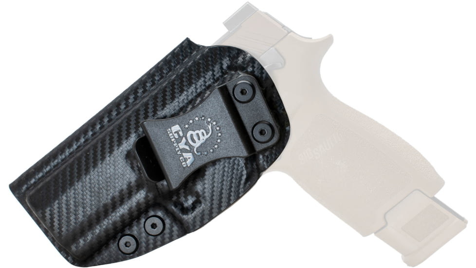 CYA Supply Co. Inside the Waistband Holster, Sig Sauer, P320 Compact/Carry, Left Hand, Carbon Fiber, IWB0134