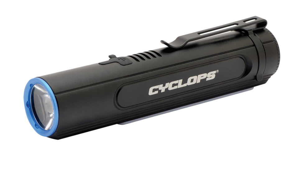 Cyclops LED Flashlight w/ Cob Utility Light, 200 Lumens, Black, CYC-FL2000COB