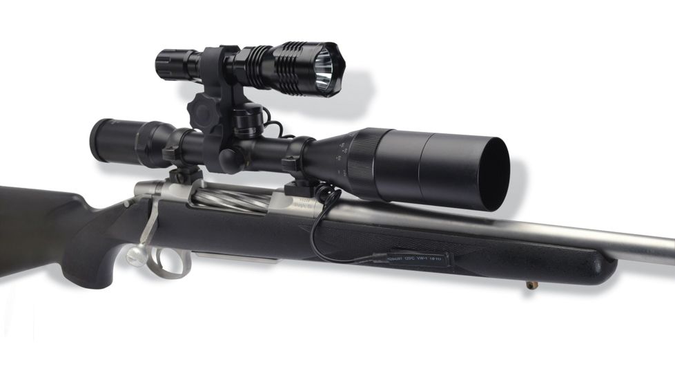 Cyclops Scope Mounted Varmint Light, Rechargeable LED Flashlight w/ Green LED, 250 Lumens, CYC-VB250