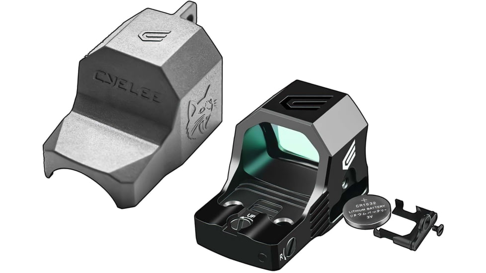 Cyelee Optics CAT G-PRO Reflex Red Dot Sight, 1x21x16.5mm, 3 MOA Dot, Black, X004BZWF63