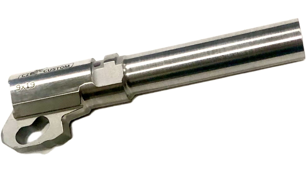 CZ Custom CZ 75 Compact 9mm Luger Non-Threaded Pistol Barrel, 3.76 in, 1-16, Polished, Silver, 30131