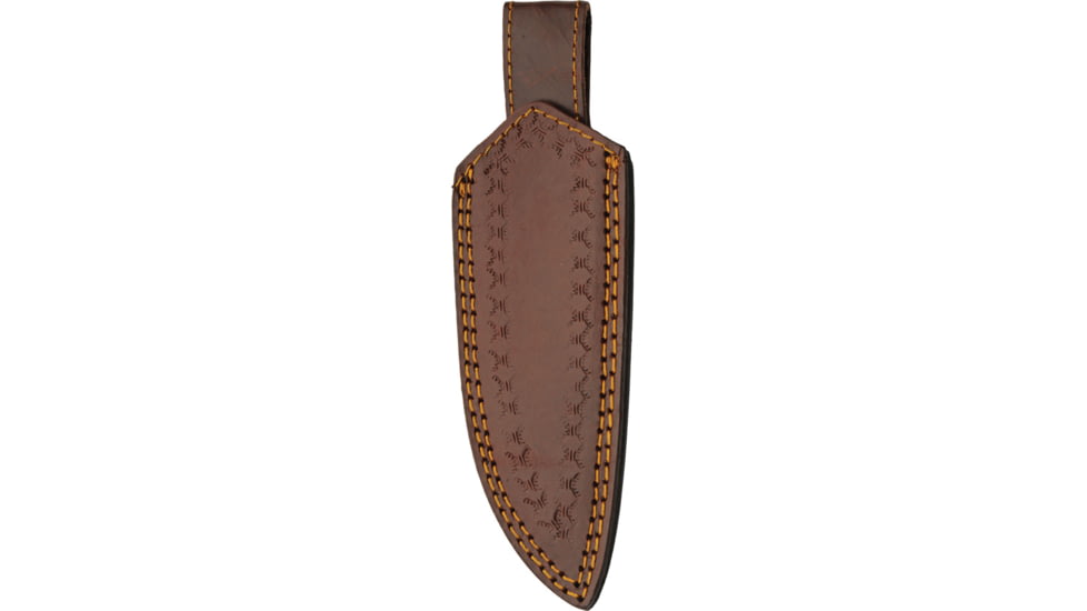 Damascus Grooved Fixed Blade
