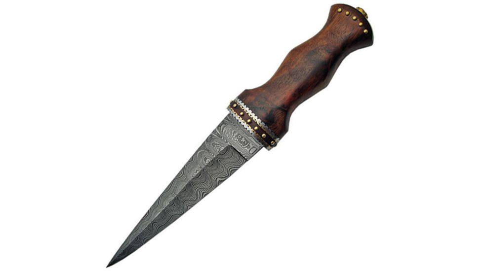 Damascus Sgian Dubh Dagger DM1076