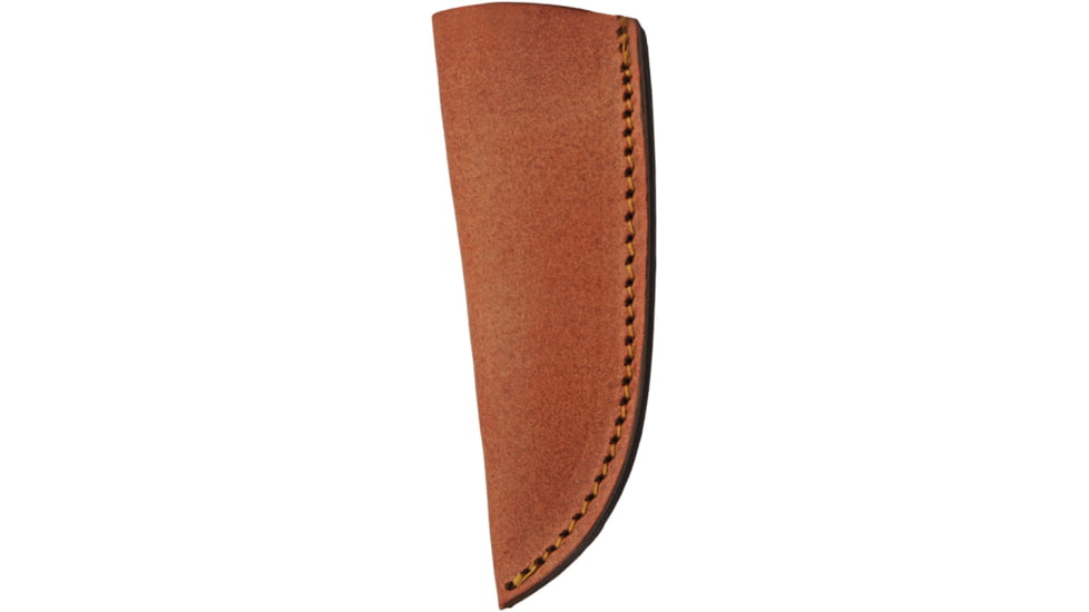 Damascus Mahogany Damascus Skinner Knife, 7in Overall, 3in Damascus Steel Blade, Mahogany Wood Handle, Brown Leather Belt Sheath, DM-1375