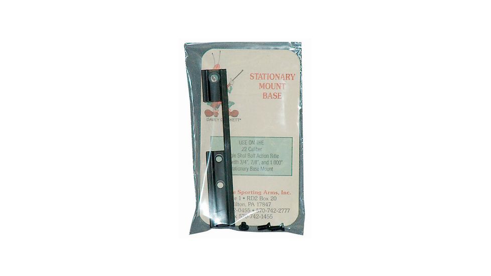 Davey Crickett Scope Mount Base Specifically for .22 Caliber Single Shot Bolt Action Black KSA031