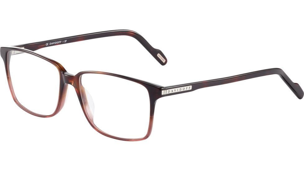 Davidoff 91054 Single Vision Prescription Eyeglasses, Brown Havana Frame, 91054-4148SV