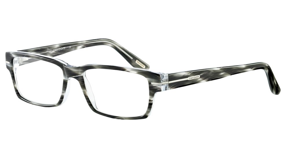 Davidoff 91021 Single Vision Prescription Eyeglasses - Anthracite Frame and Clear Lens 91021-6050SV