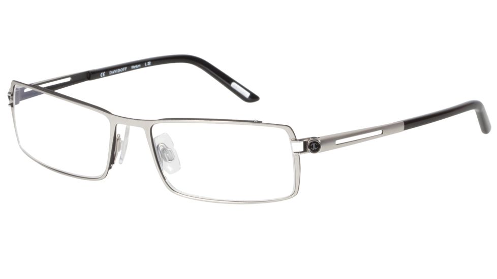 Davidoff 95501 Bifocal Prescription Eyeglasses - Silver Frame and Clear Lens 95501-531BI