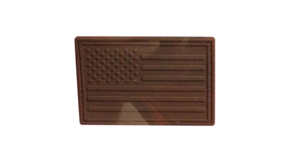 DDT Rubber Morale Patch, Flag, Subdued Brown DDT50105