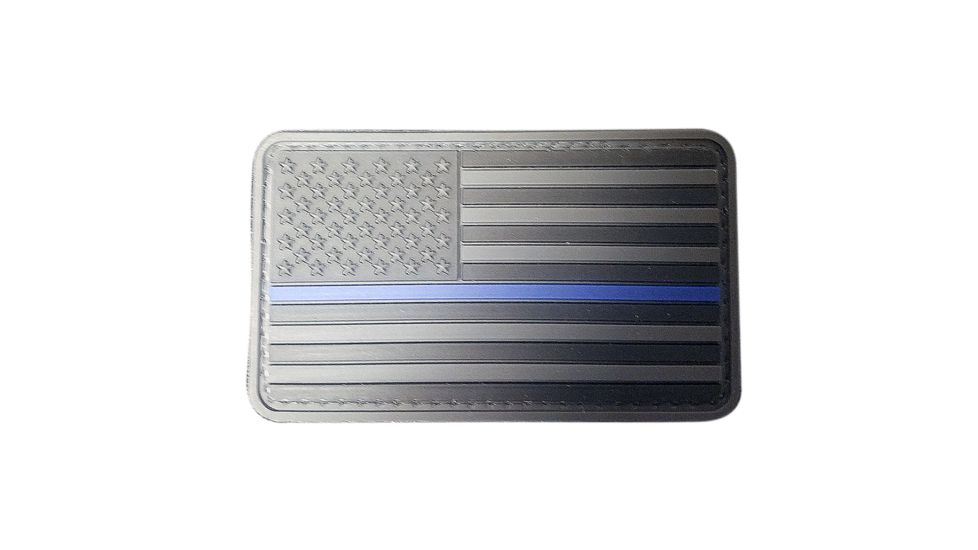 DDT Rubber Morale Patch, Flag, Blue Line DDT50159