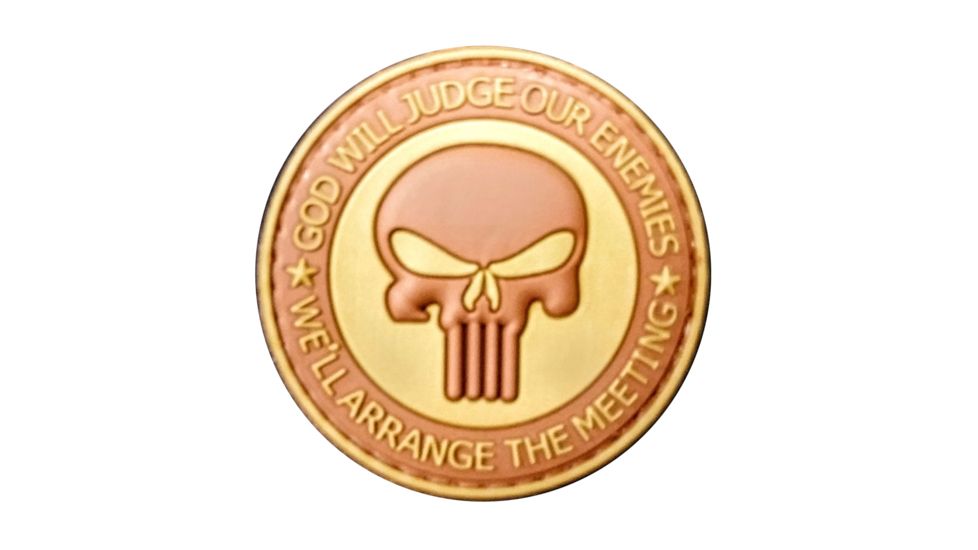 DDT Rubber Morale Patch, Punisher God Will Judge DDT50134