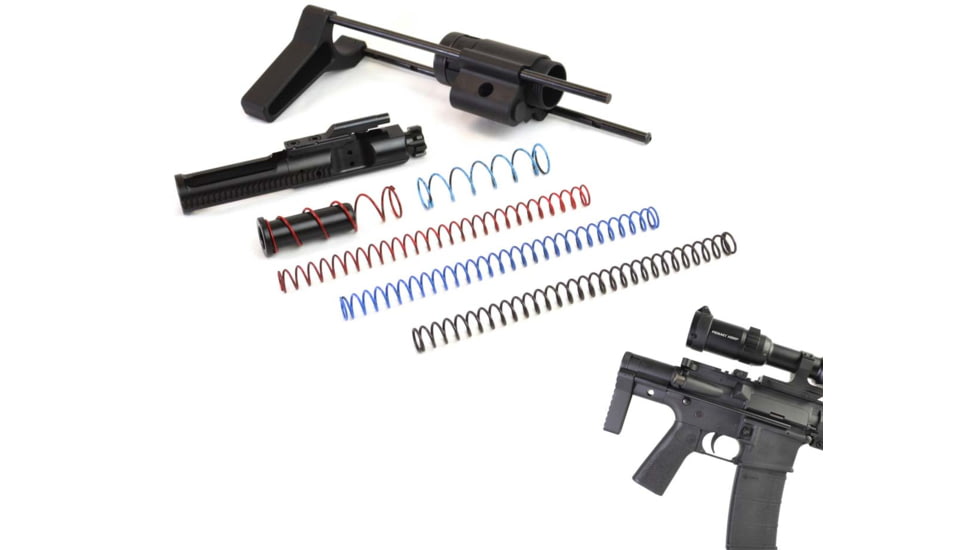 Dead Foot Arms Subcompact Weapon 2.5in Stock for Rifle Caliber AR Platform Rifles Gen 2, Black Anodized, 80030