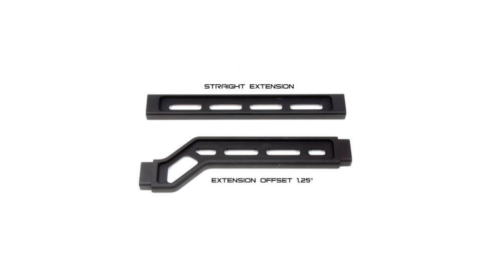 A3 Industries Modular Folding Stock, Picatinny 1913 Hinge Mount, 7.75In Offset Extension Arm, A3T Aluminum Butt-Plate With Rubber Butt-Pad, Black, MS-H2-7.75-OFF-BP2