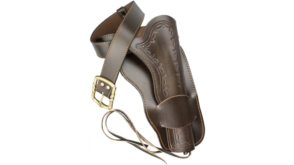 Denix Single Western Leather Holster, Brown leather construction, DX723