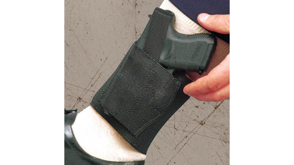 DeSantis Apache Ankle Rig Holster - Left, Black 062BBLAZ0 - FITS MOST LARGE AUTOS