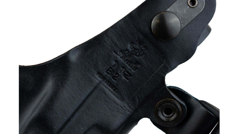 DeSantis C.E.O. Shoulder Rig Leather Holsters, Glock 20, 21, 21SF, 29, 30, 37, 38, 39, Left Hand, Plain, Black, 11ZBBE8Z0