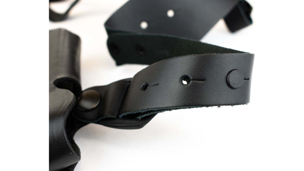 DeSantis C.E.O. Shoulder Rig Leather Holsters, Glock 20, 21, 21SF, 29, 30, 37, 38, 39, Left Hand, Plain, Black, 11ZBBE8Z0