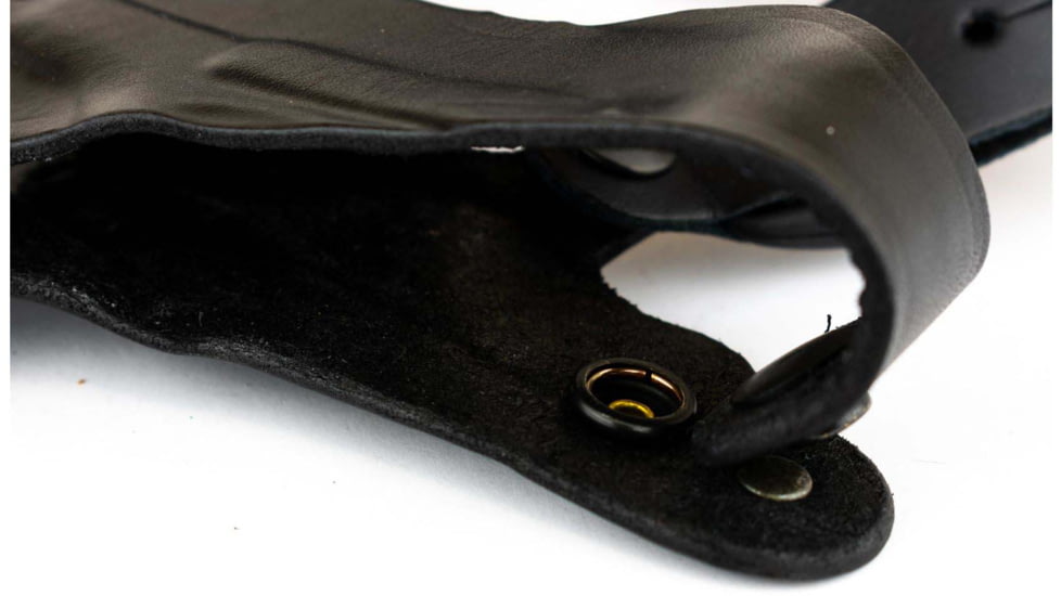 DeSantis C.E.O. Shoulder Rig Leather Holsters, Glock 20, 21, 21SF, 29, 30, 37, 38, 39, Left Hand, Plain, Black, 11ZBBE8Z0