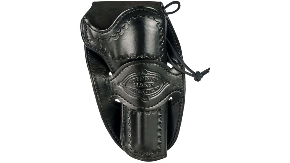 DeSantis Desperado Leather Belt Holster, Colt SAA 4 3/4in, Ruger Vaquero 4 3/4in, Left Hand, Lined, Black, 088BD54Z0